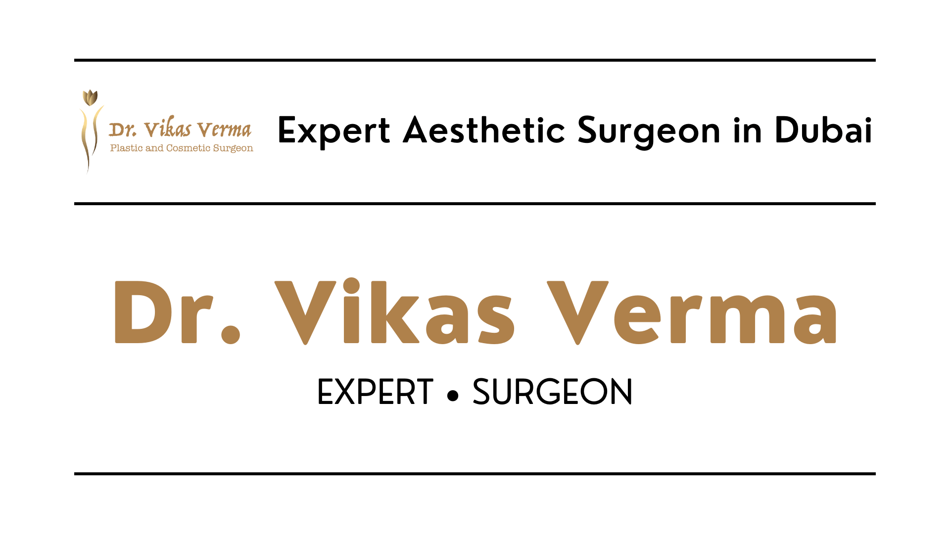 Dr. Vikas Verma Expert Aesthetic Surgeon in Dubai